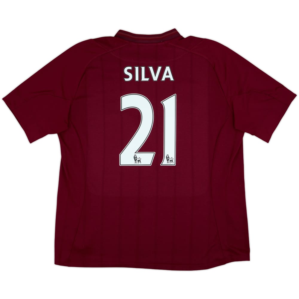 2012-13 Manchester City Away Shirt Silva #21 - 8/10 - (XXL)