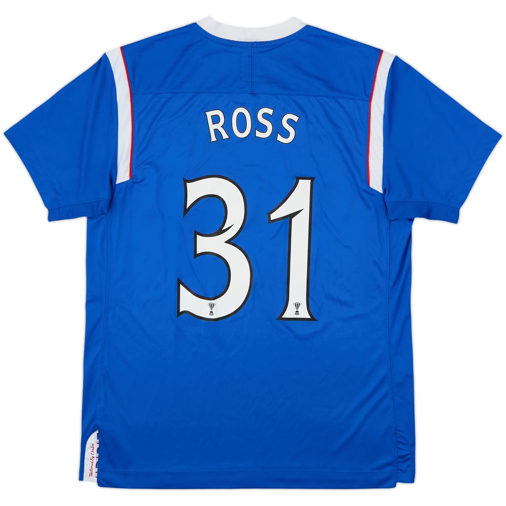 2011-12 Rangers Home Shirt Ross #31 - 9/10 - (M)