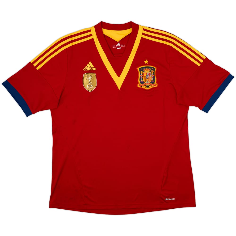 2013 Spain Confederation Cup Home Shirt - 8/10 - (XL)