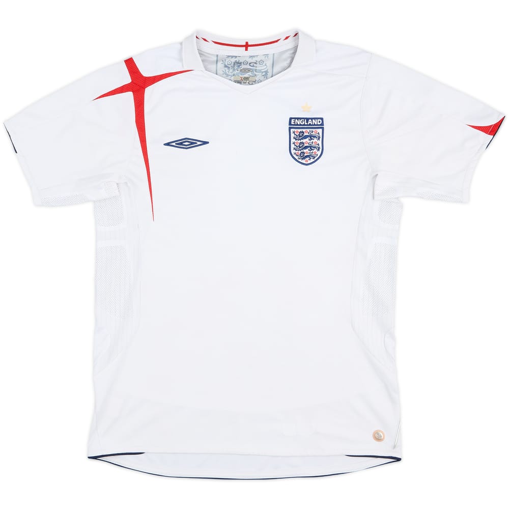 2005-07 England Home Shirt - 5/10 - (M)