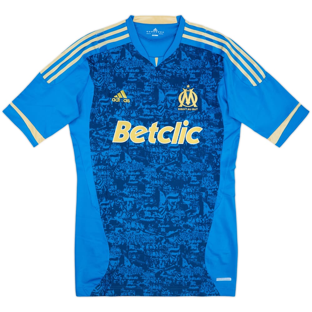 Camiseta de visitante versión jugador Techfit del Olympique Marseille 2011-12 - 4/10 - (XL)
