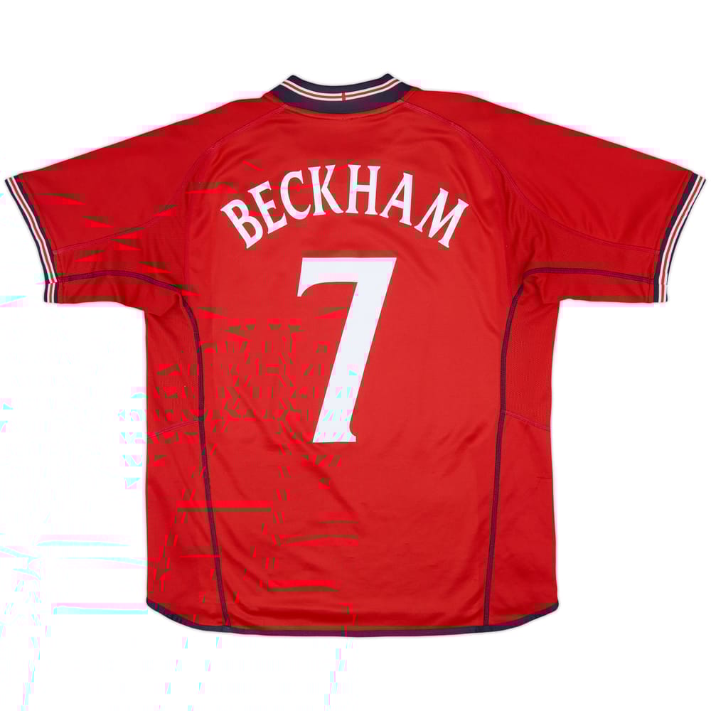 2002-04 Inglaterra Camiseta de visitante Beckham #7 - 5/10 - (XL)