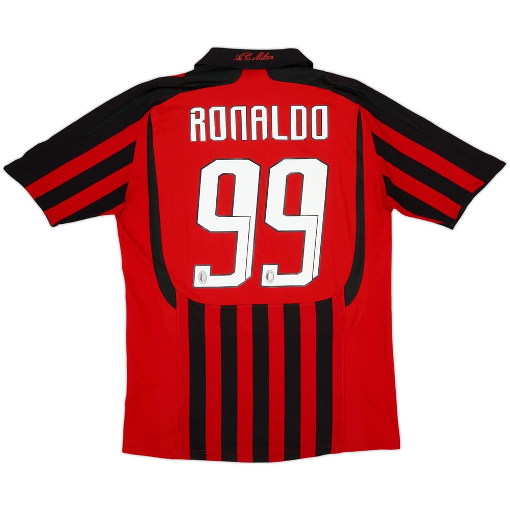 2007-08 AC Milan Home Shirt Ronaldo #99 - 6/10 - (M)