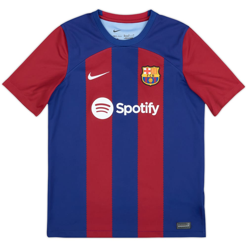 2023-24 Barcelona Home Shirt - 8/10 - (XL.Boys)