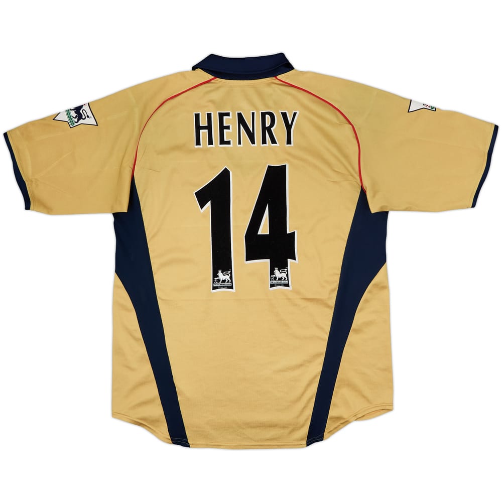 2001-02 Arsenal Away Shirt Henry #14 - 8/10 - (L)