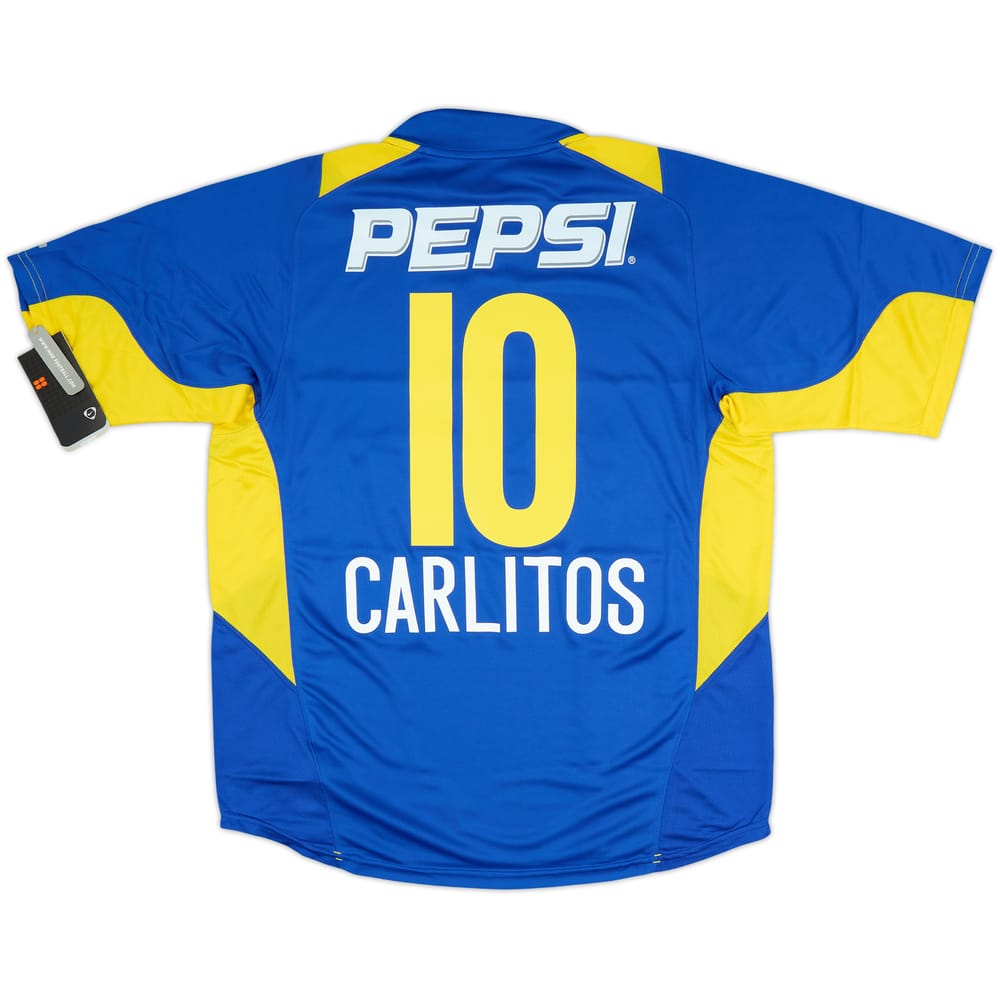 2004-05 Boca Juniors Home Shirt Carlitos #10 (L)