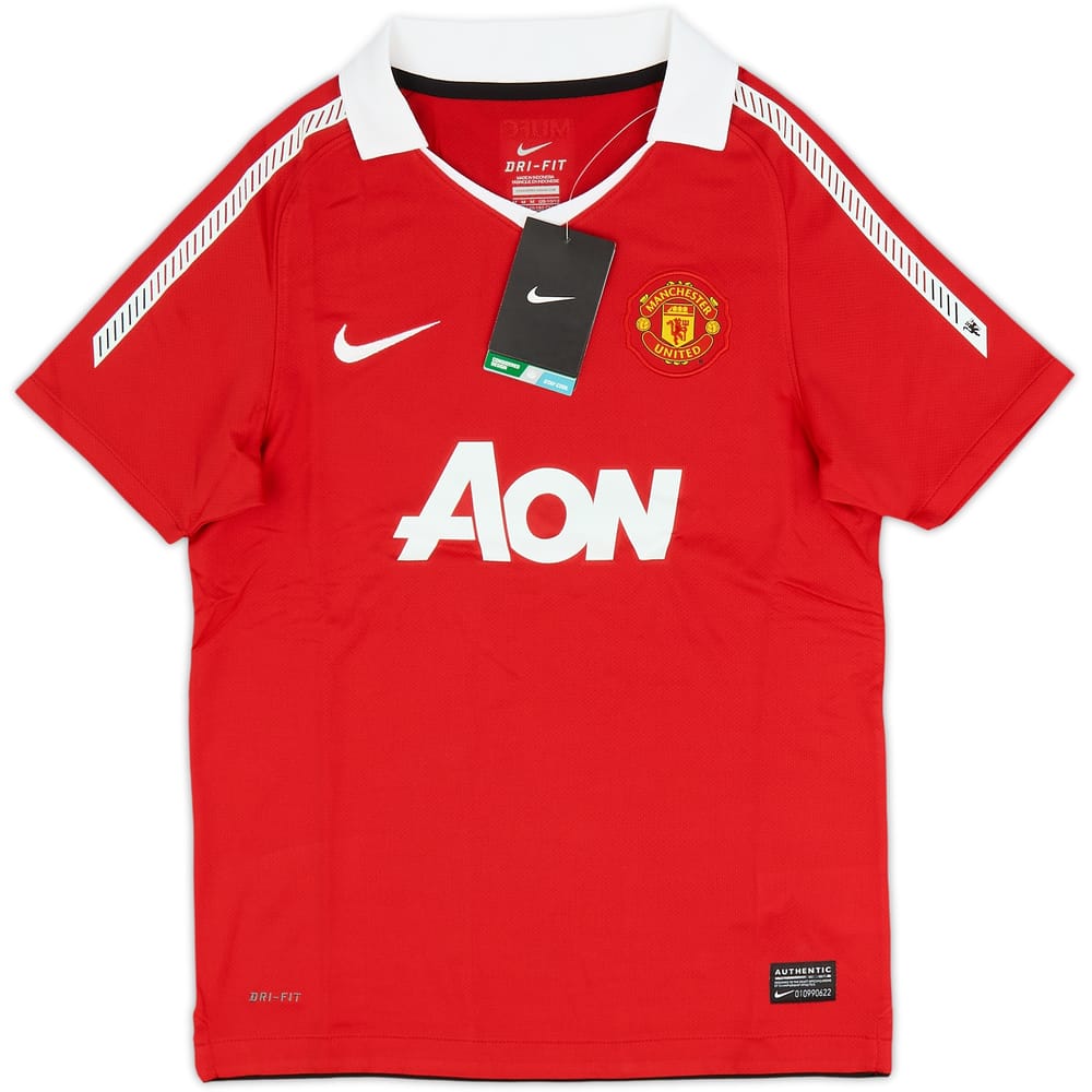 2010-11 Manchester United Home Shirt (M.Boys)