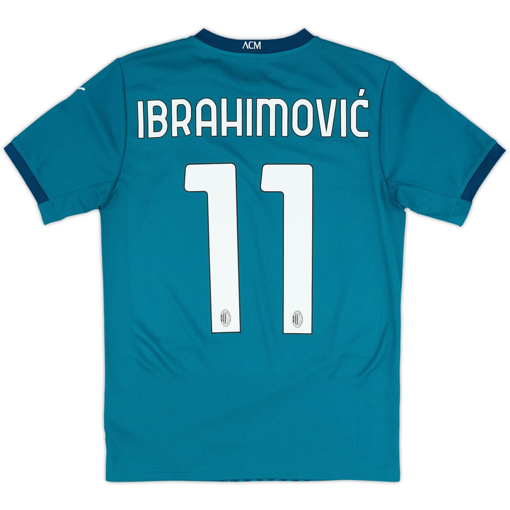 2020-21 AC Milan Third Shirt Ibrahimovic #11 (XS)
