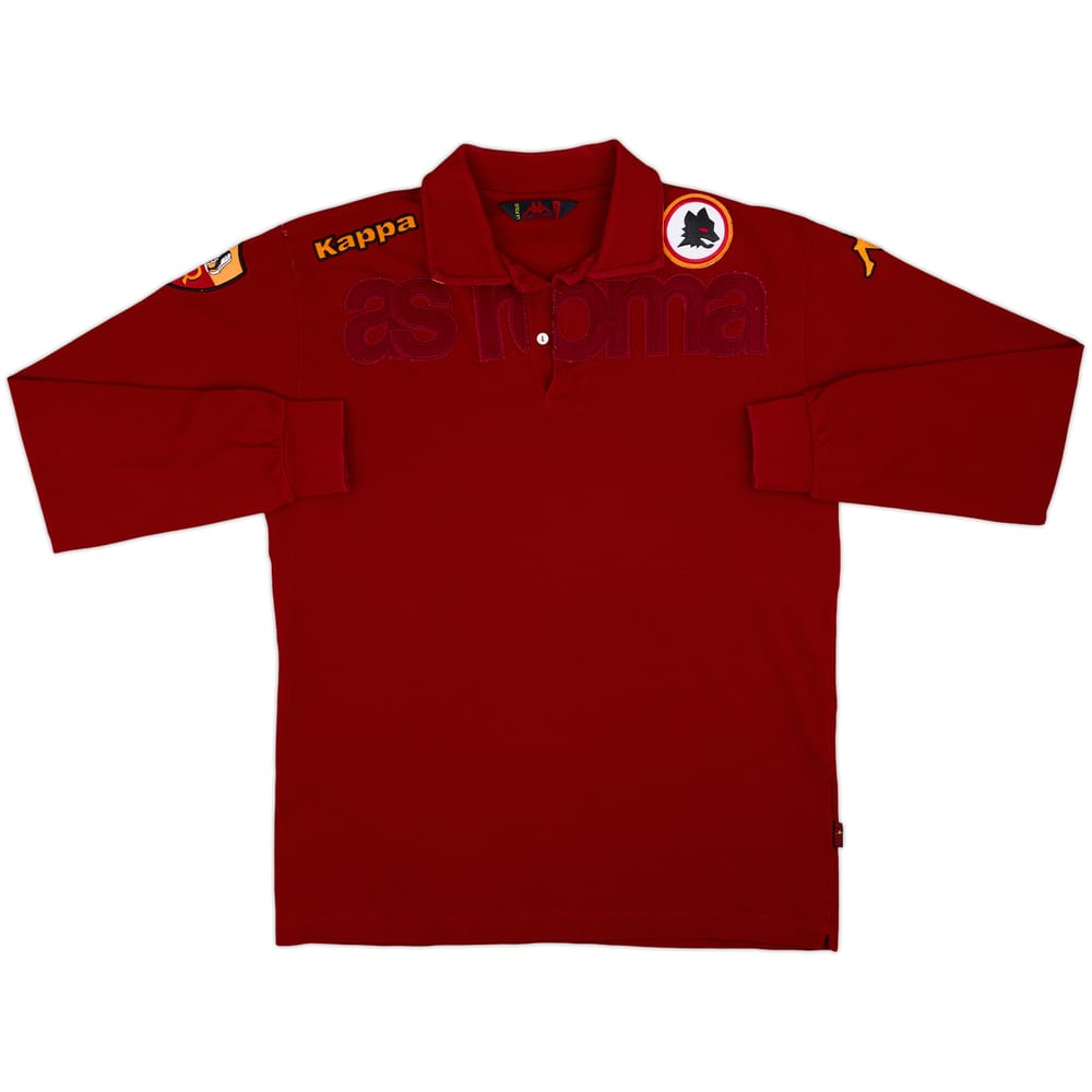 2009-10 Roma Kappa Polo L/S Shirt - 6/10 - (XL)
