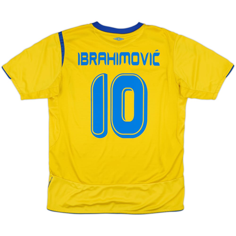 2005-06 Sweden Home Shirt Ibrahimovic #10 - 7/10 - (L)
