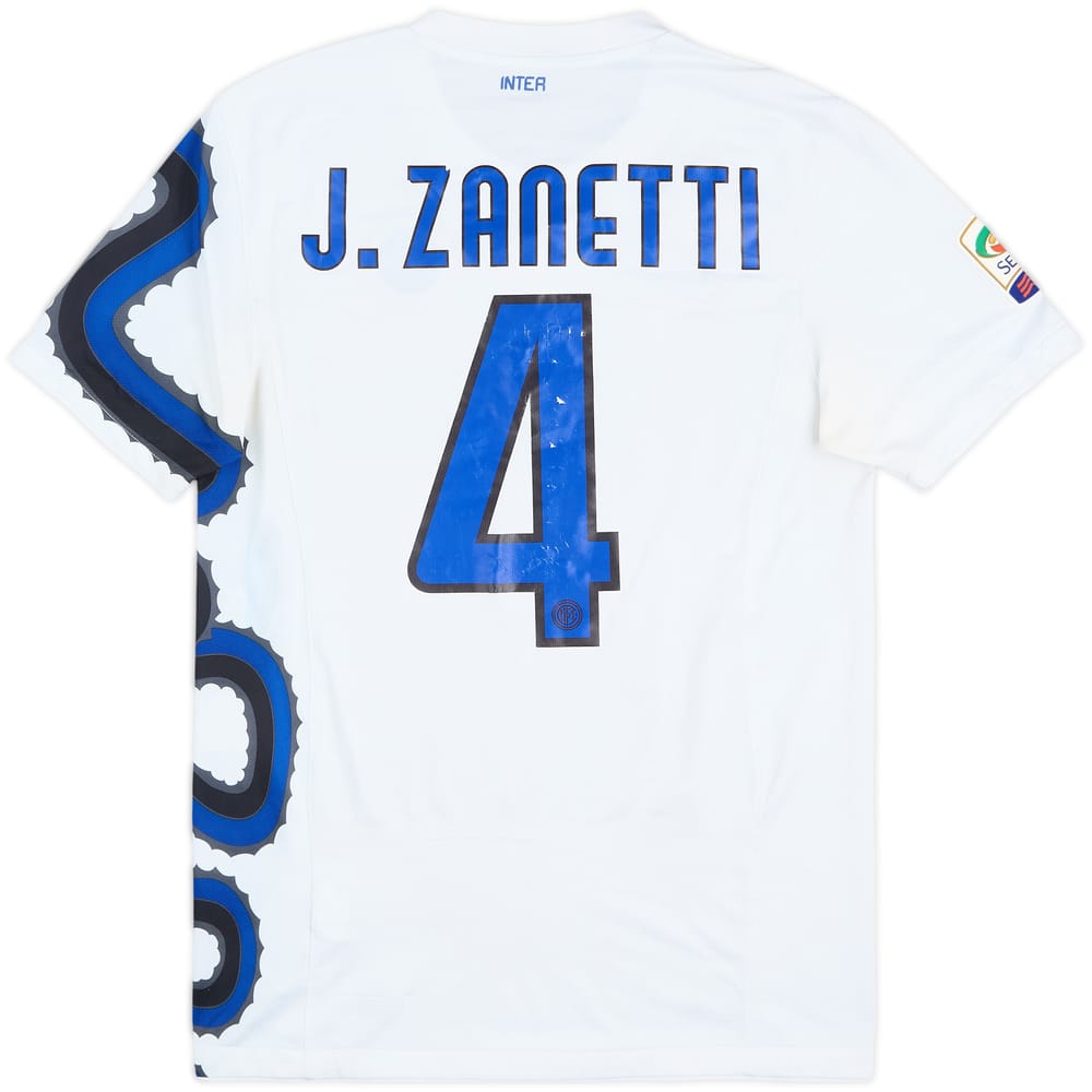 Camiseta de visitante del Inter Milan 2010-11 J.Zanetti #4 - 4/10 - (S)