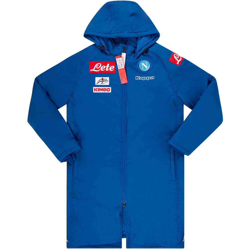 2018-19 Napoli Kappa Long Padded Bench Jacket - NEW