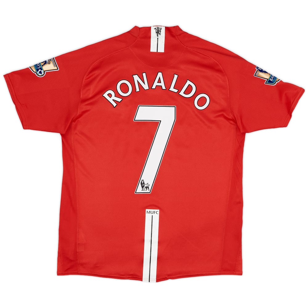 2007-09 Manchester United Home Shirt Ronaldo #7 - 7/10 - (L)