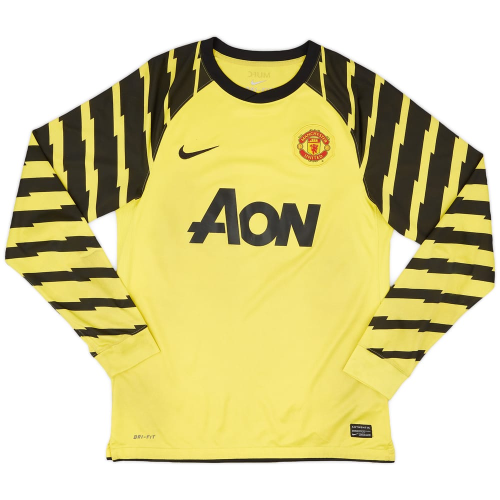 2010-11 Manchester United Yellow GK Shirt - 6/10 - (M)