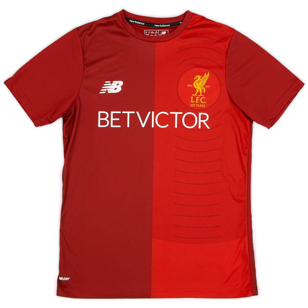 2017-18 Liverpool New Balance Training Shirt - 9/10 - (S)