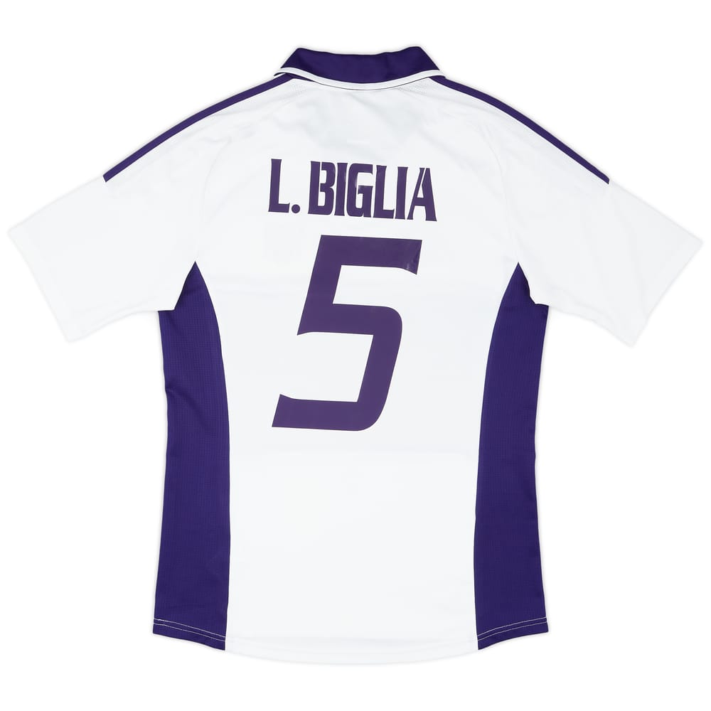 2011-12 Anderlecht Home Shirt L. Biglia #5 - 8/10 - (M)