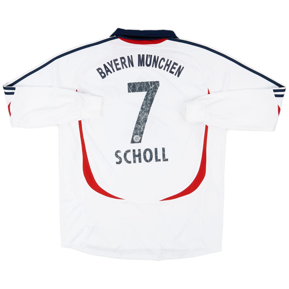 2006-07 Bayern Munich Away L/S Shirt Scholl #7 - 6/10 - (XL)