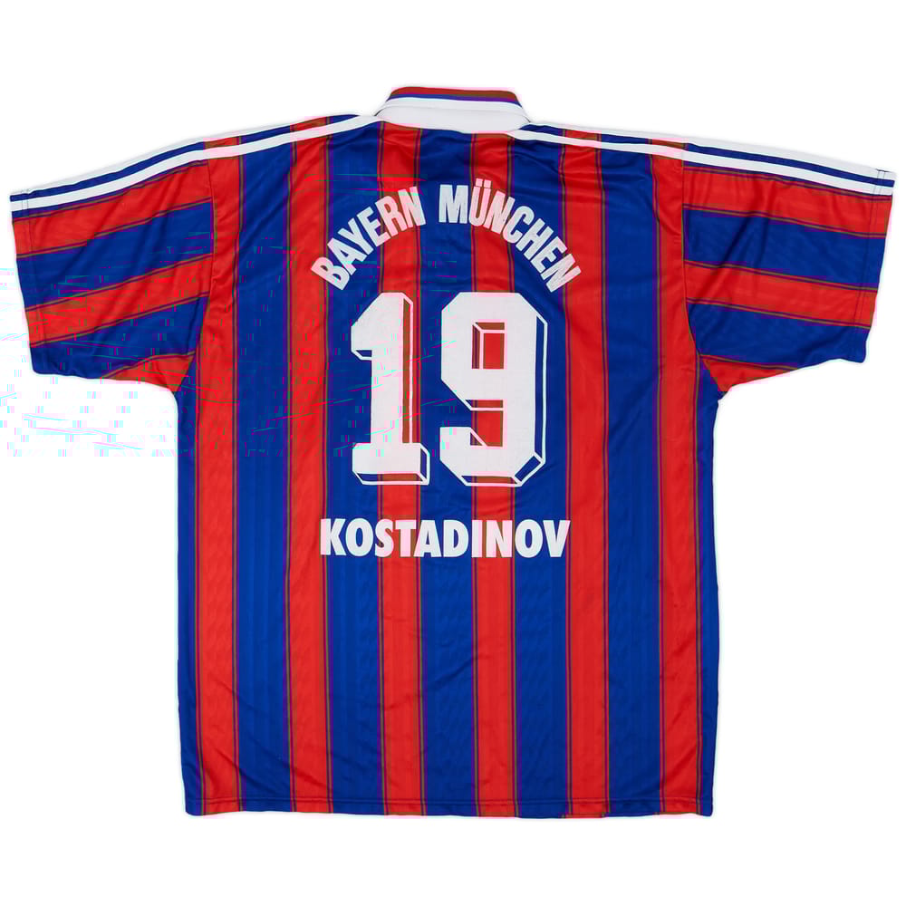 1995-97 Bayern Munich Home Shirt Kostadinov #19 - 7/10 - (XL)