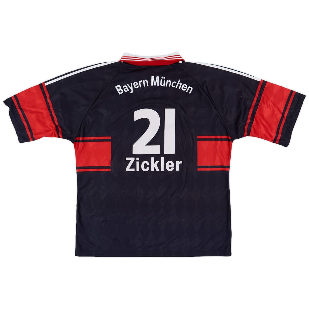 1997-99 Bayern Munich Home Shirt Zickler #21 - 8/10 - (XL)