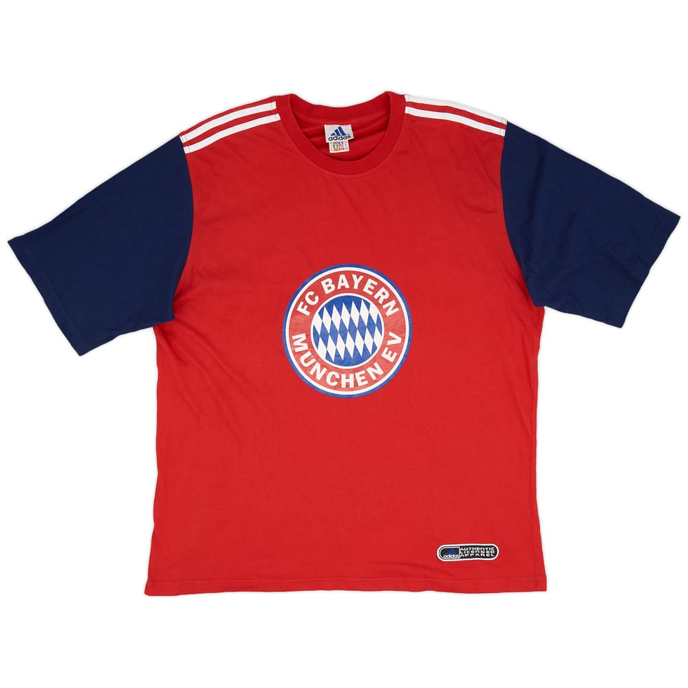 1999-00 Bayern Munich adidas Graphic Tee - 9/10 - (XL)