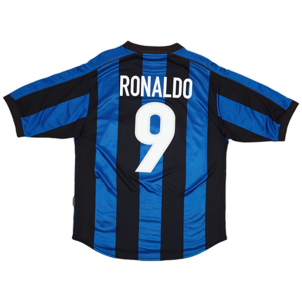 1999-00 Inter Milan Home Shirt Ronaldo #9 - 6/10 - (M)