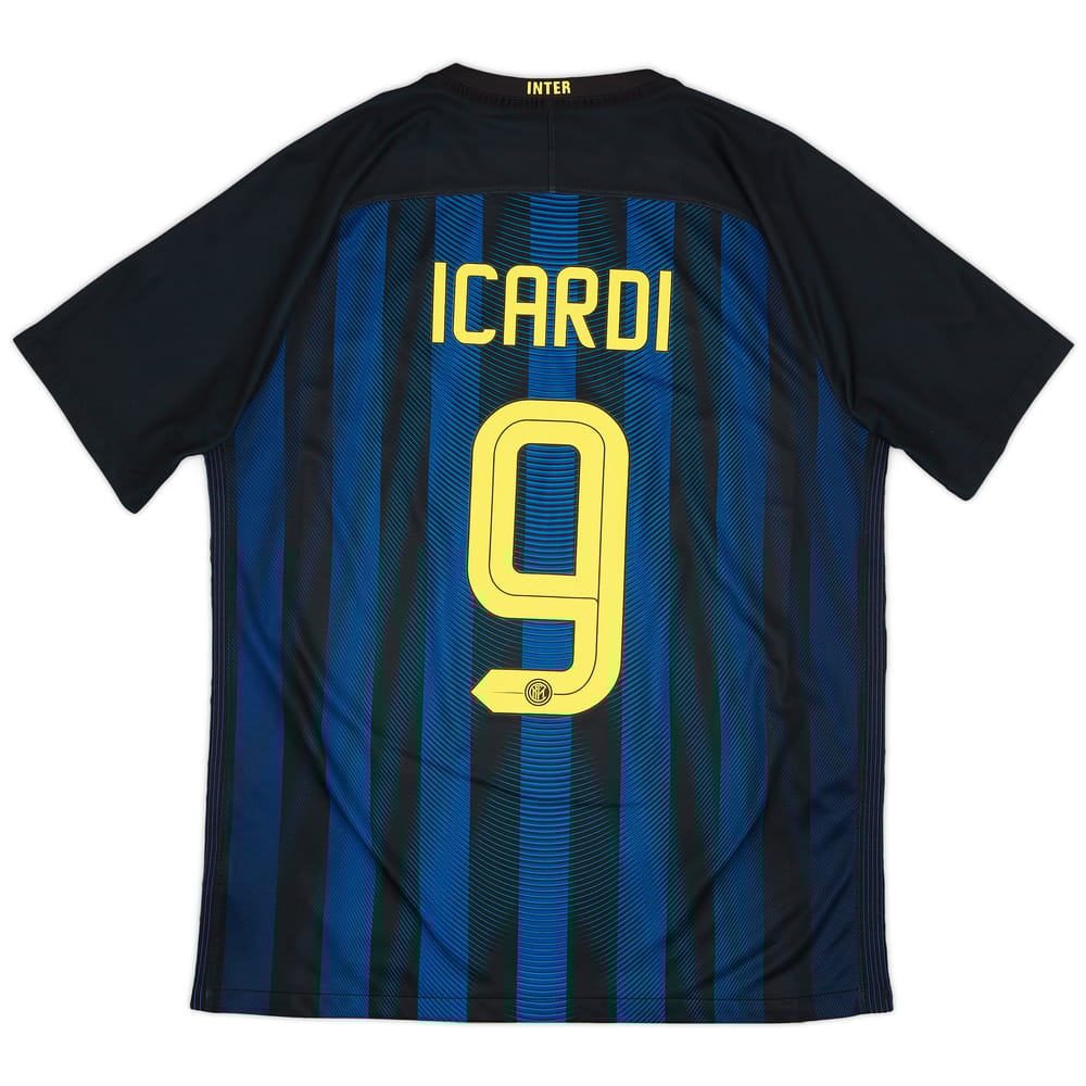 2016-17 Inter Milan Home Shirt Icardi #9 - 8/10 - (L)