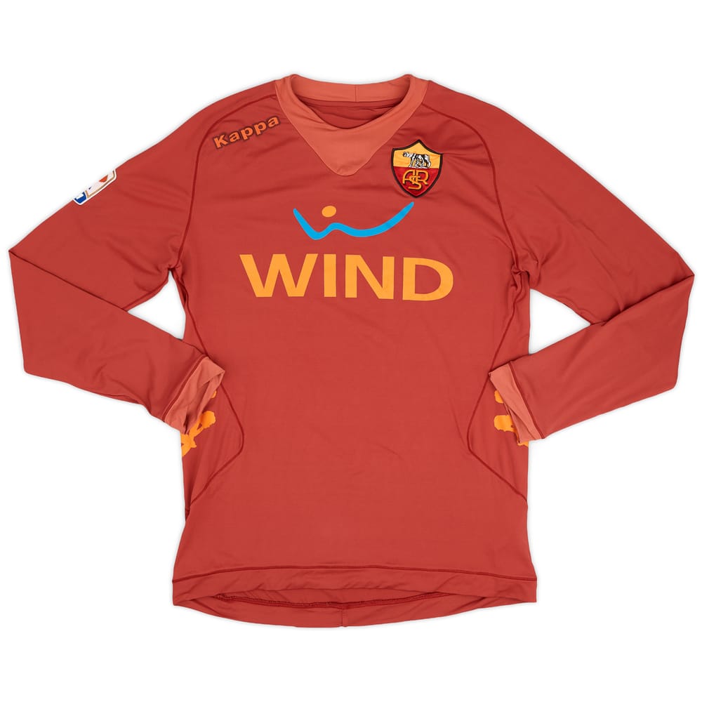 2011-12 Roma Home L/S Shirt - 4/10 - (L)