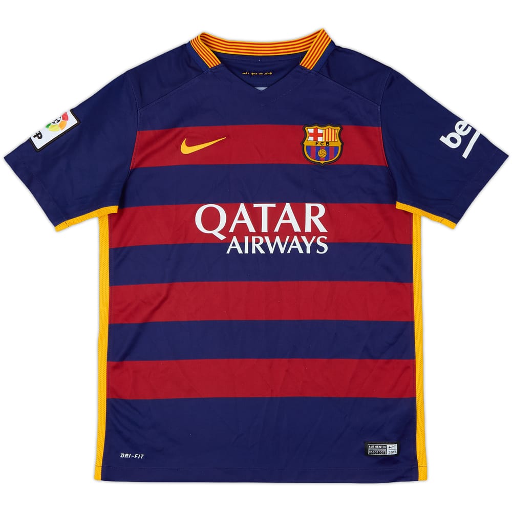 2015-16 Barcelona Home Shirt - 8/10 - (L.Boys)