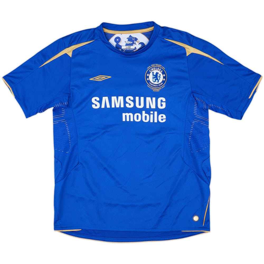 2005-06 Chelsea Centenary Home Shirt - 8/10 - (XL.Boys)