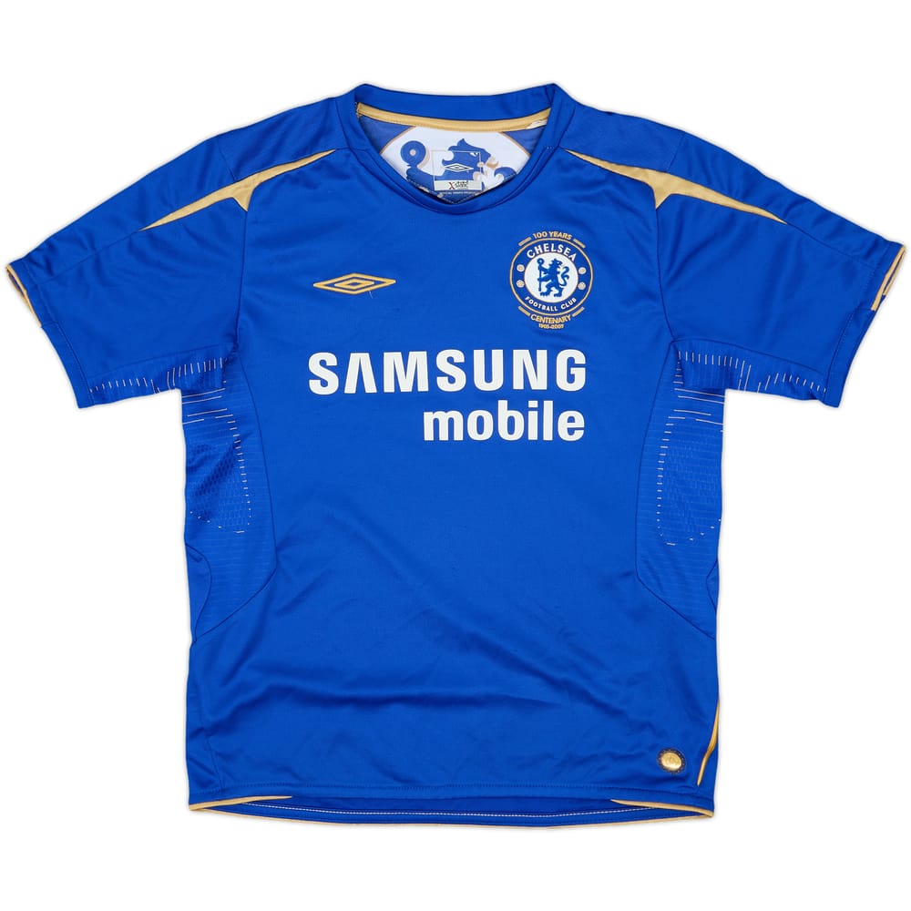 2005-06 Chelsea Centenary Home Shirt - 8/10 - (M.Boys)