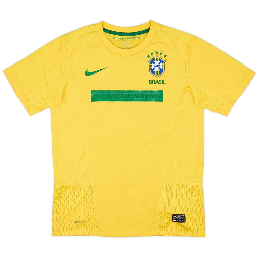 2011 Brazil Home Shirt - 8/10 - (L.Boys)