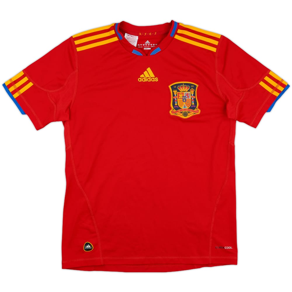 2009-10 Spain Home Shirt - 10/10 - (L.Boys)