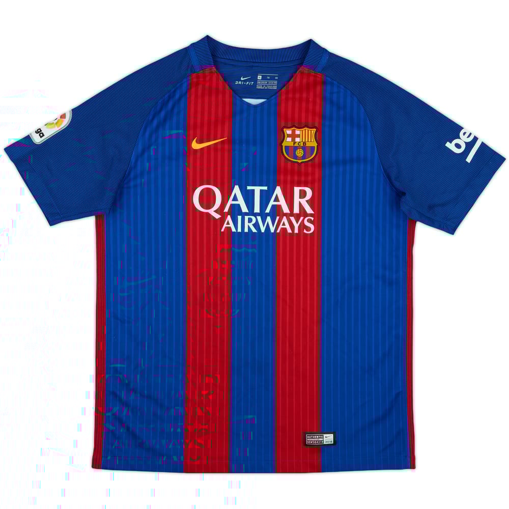 2016-17 Barcelona Home Shirt - 8/10 - (XL.Boys)