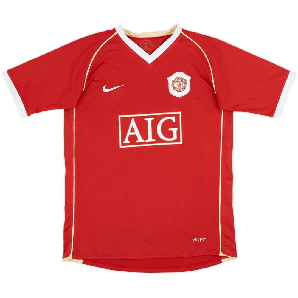 2006-07 Manchester United Home Shirt - 7/10 - (XL.Boys)
