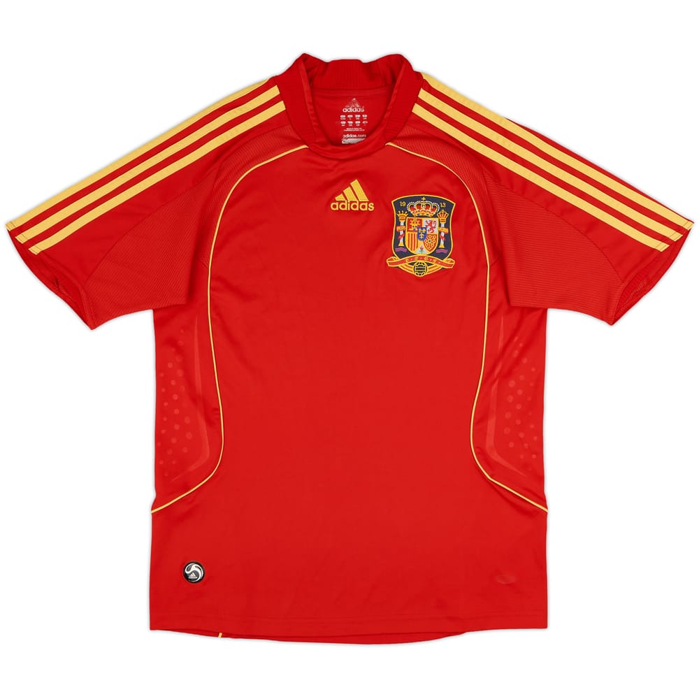 2007-09 Spain Home Shirt - 9/10 - (L.Boys)