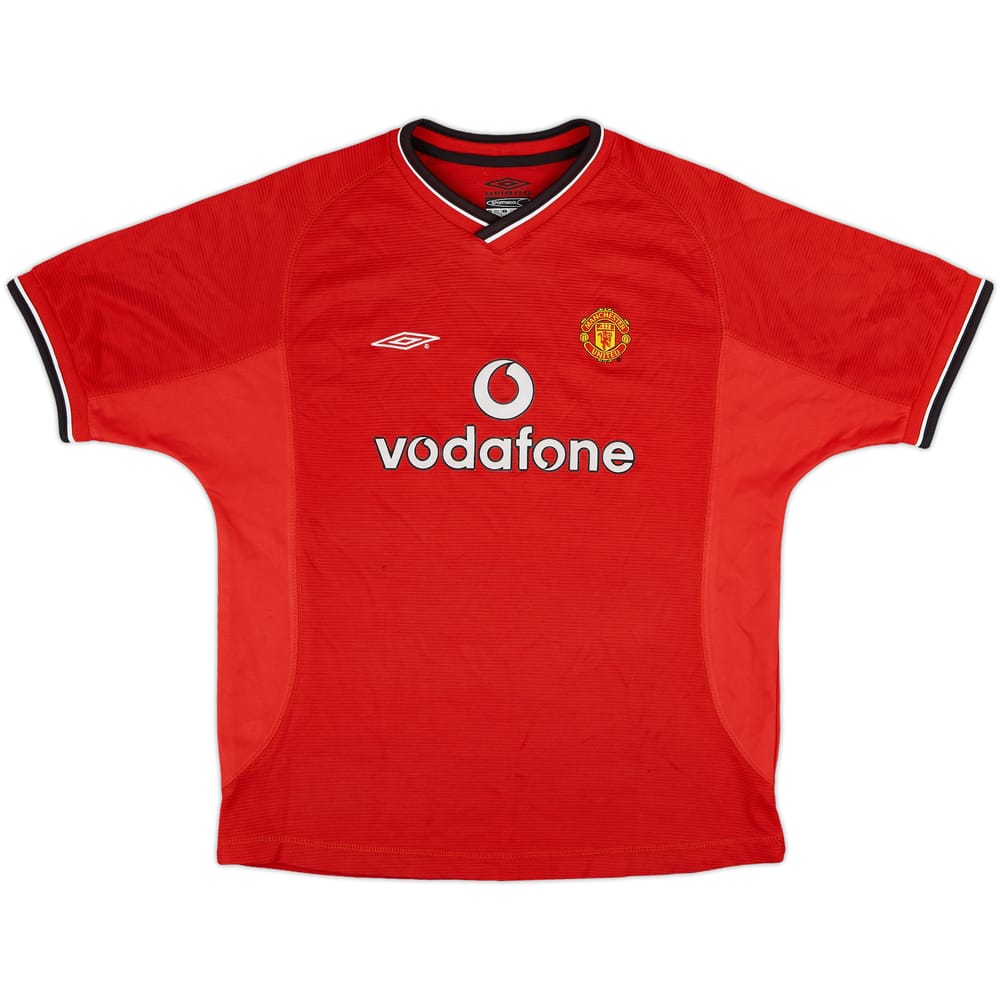 2000-02 Manchester United Home Shirt - 8/10 - (L.Boys)