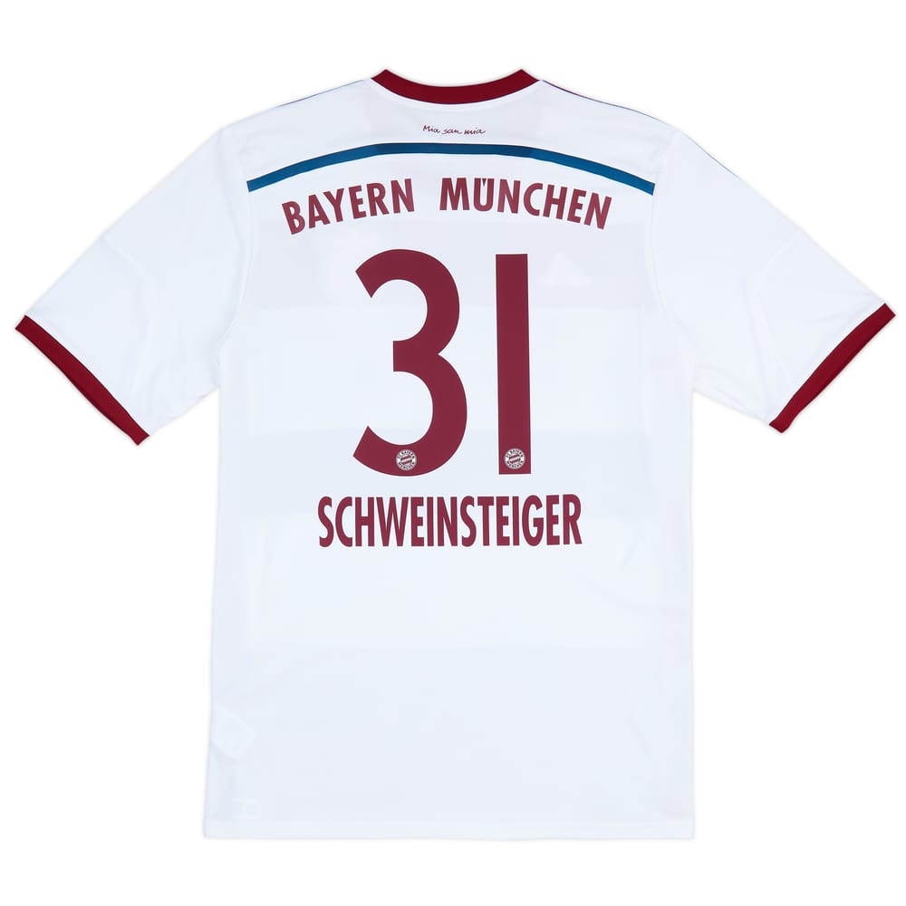2014-15 Bayern Munich Away Shirt Schweinsteiger #31 - 9/10 - (L)