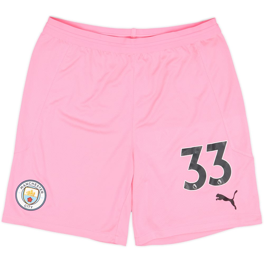 2019-20 Manchester City Player Issue GK Shorts #33 - 9/10 - (L)