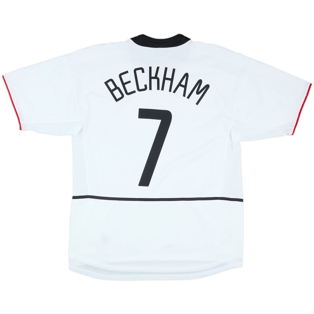 2002-03 Manchester United Away Shirt Beckham #7 - 8/10 - (L)