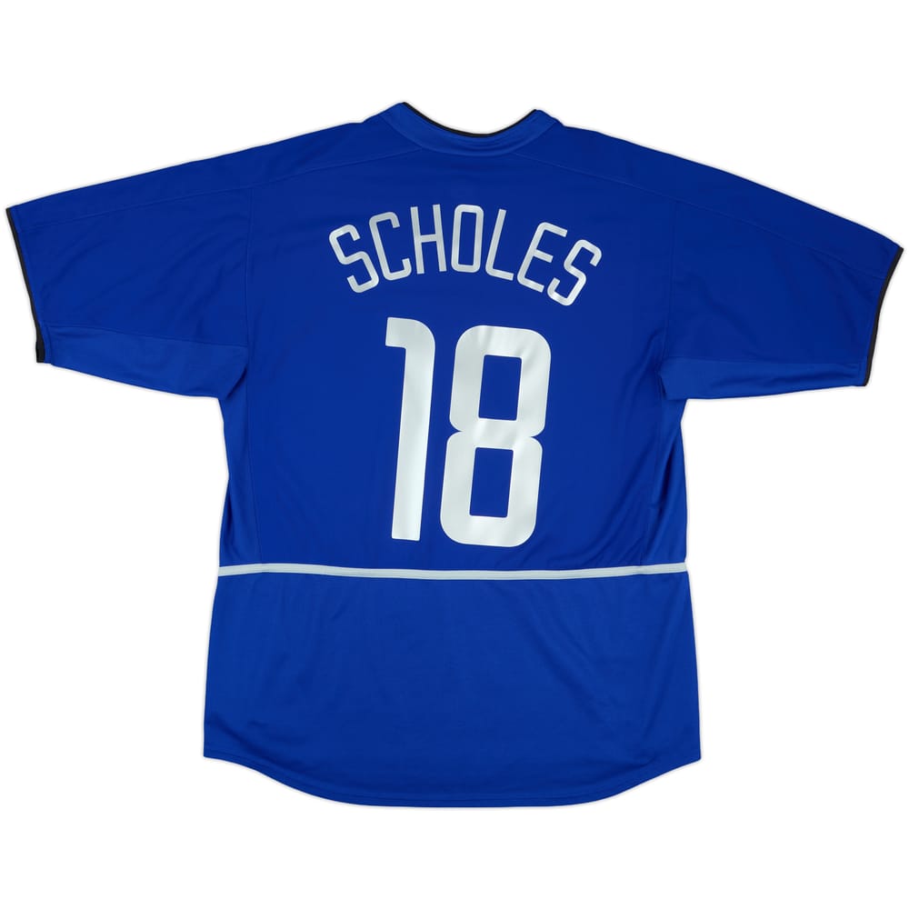 2002-03 Manchester United Third Shirt Scholes #18 - 6/10 - (L)