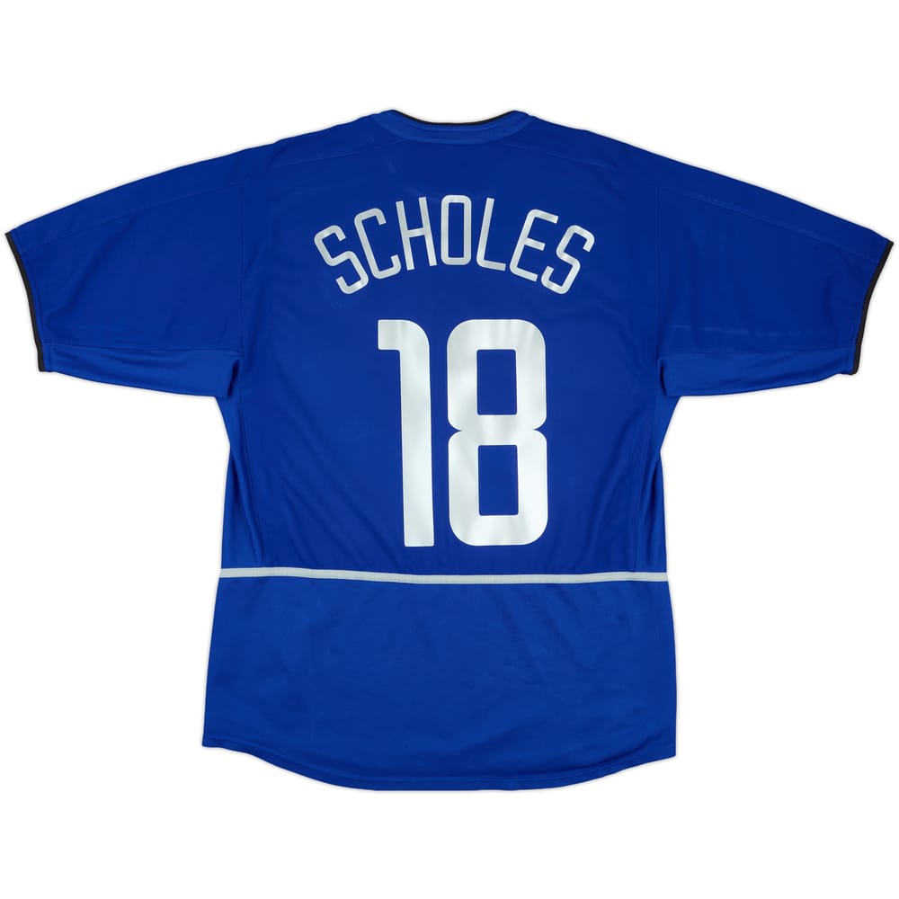 2002-03 Manchester United Third Shirt Scholes #18 - 4/10 - (L)