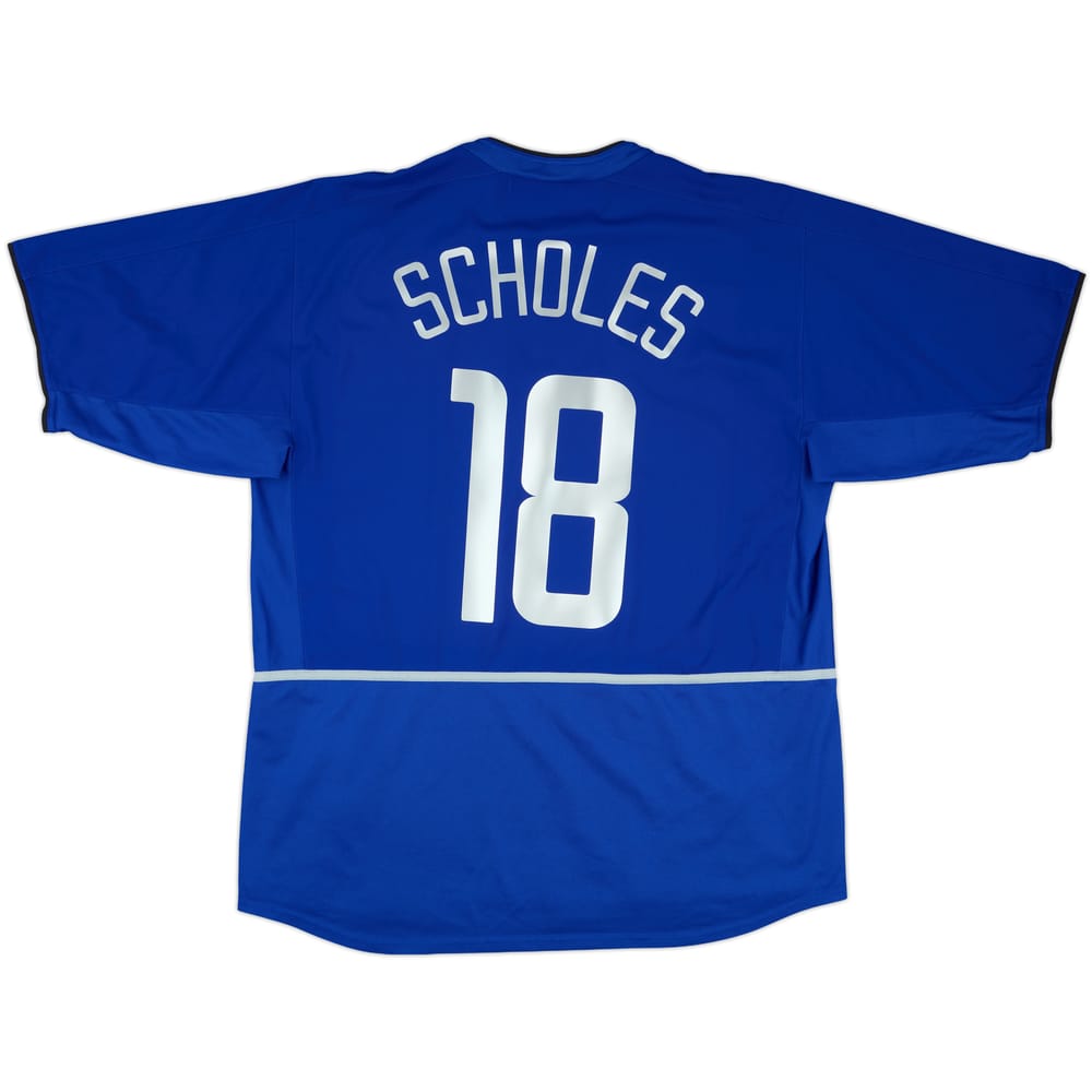2002-03 Manchester United Third Shirt Scholes #18 - 5/10 - (XL)