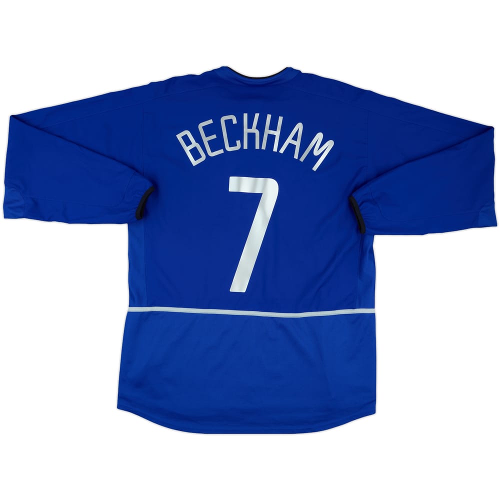 2002-03 Manchester United Third L/S Shirt Beckham #7 - 6/10 - (L)