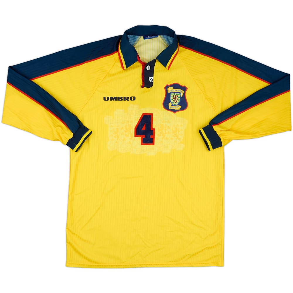 1996-98 Scotland Match Issue Away L/S Shirt #4