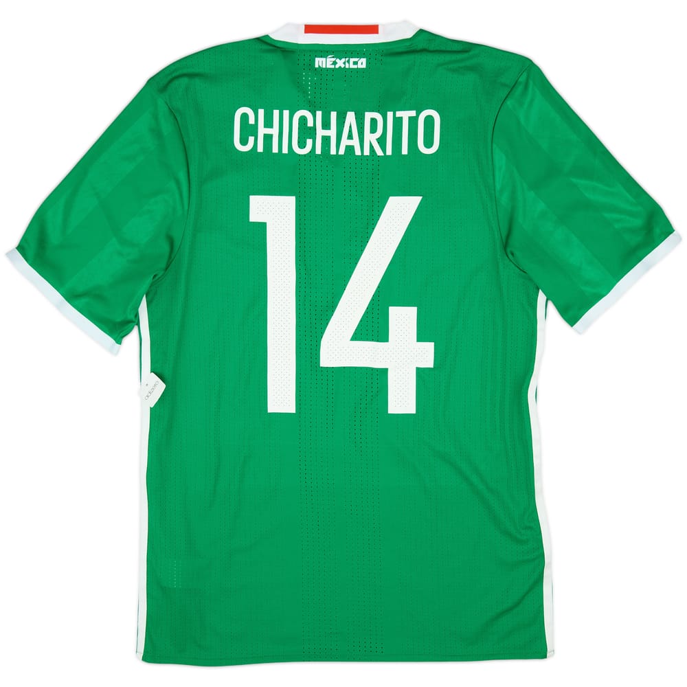 2016-17 Mexico Copa America Authentic Home Shirt Chicharito #14 (L)