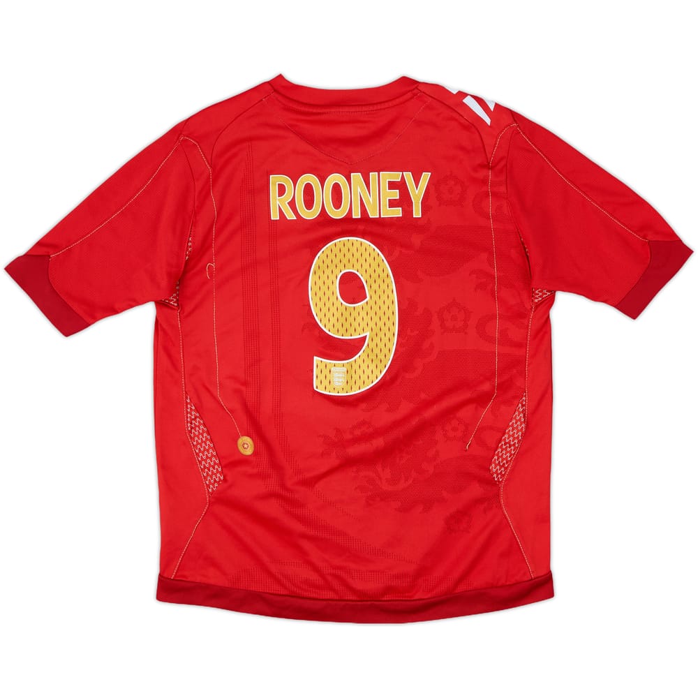 2006-08 England Away Shirt Rooney #9 - 7/10 - (S.Boys)