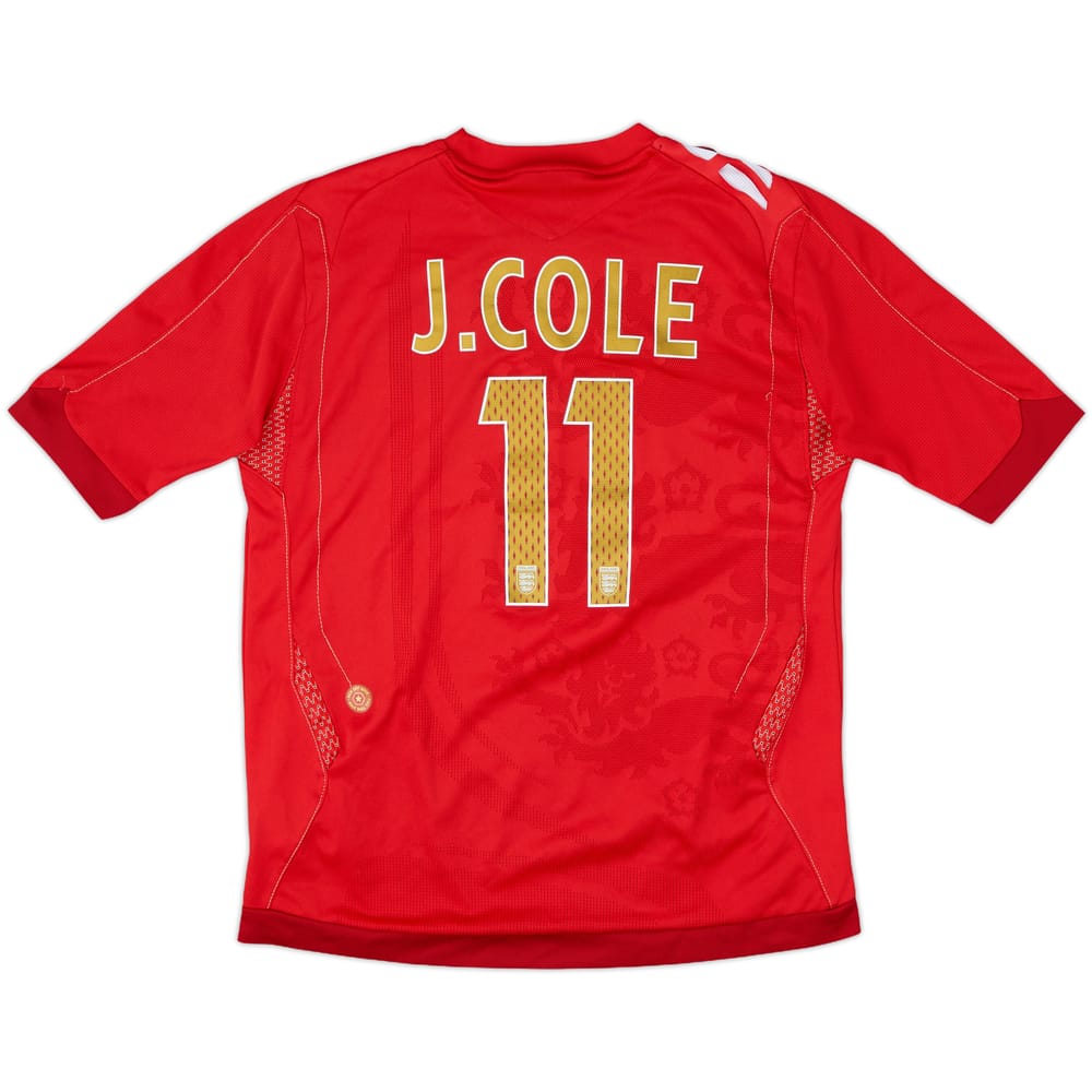 2006-08 England Away Shirt J. Cole #11 - 8/10 - (M.Boys)
