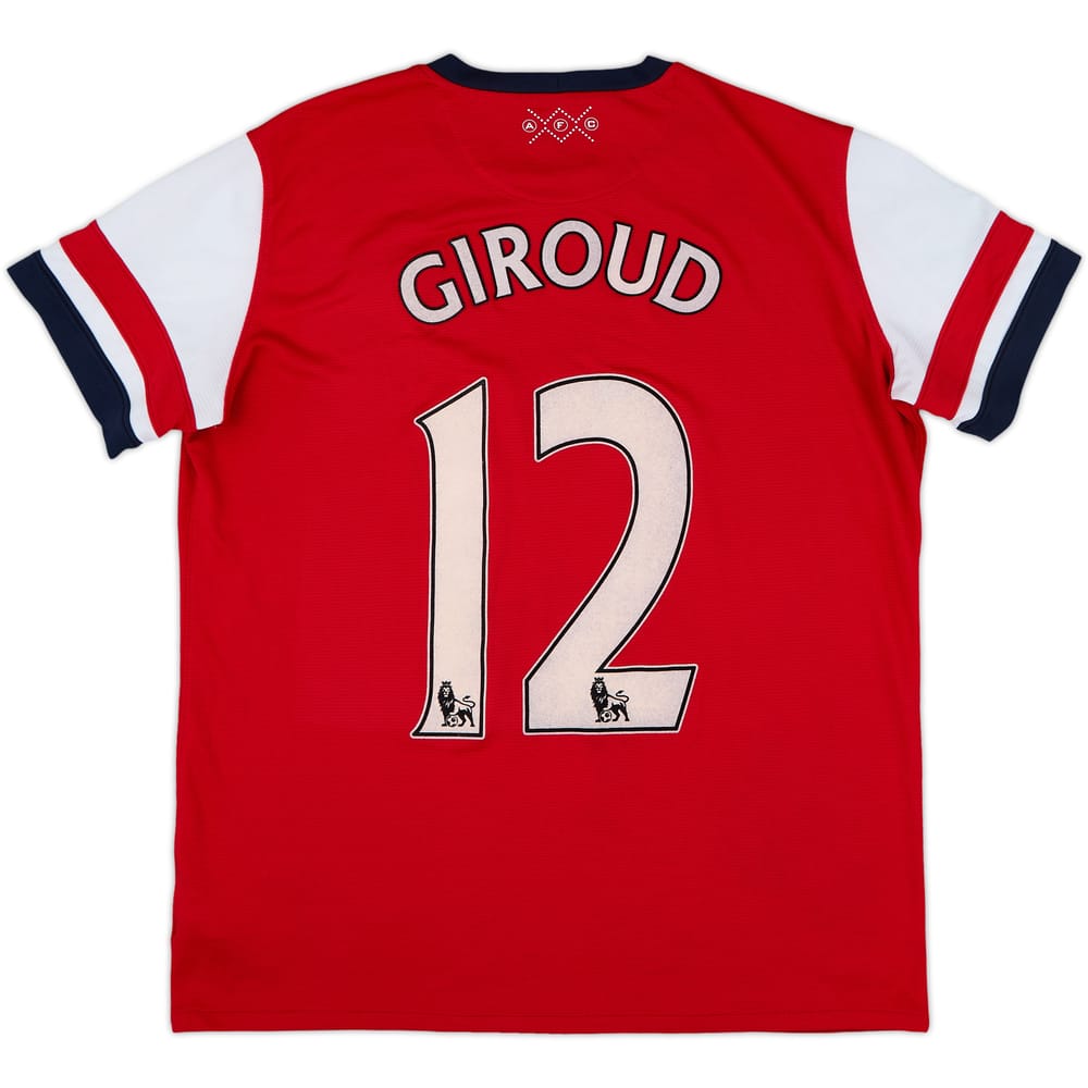 2012-14 Arsenal Home Shirt Giroud #12 - 8/10 - (Women's XL)