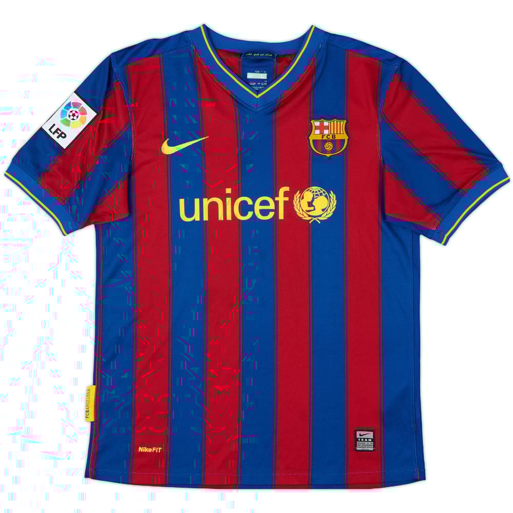 2009-10 Barcelona Home Shirt - 8/10 - (L.Boys)