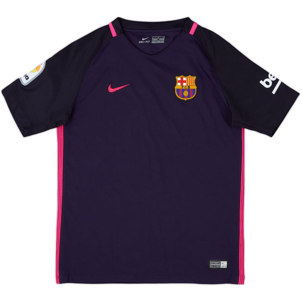 2016-17 Barcelona Away Shirt - 8/10 - (L.Boys)